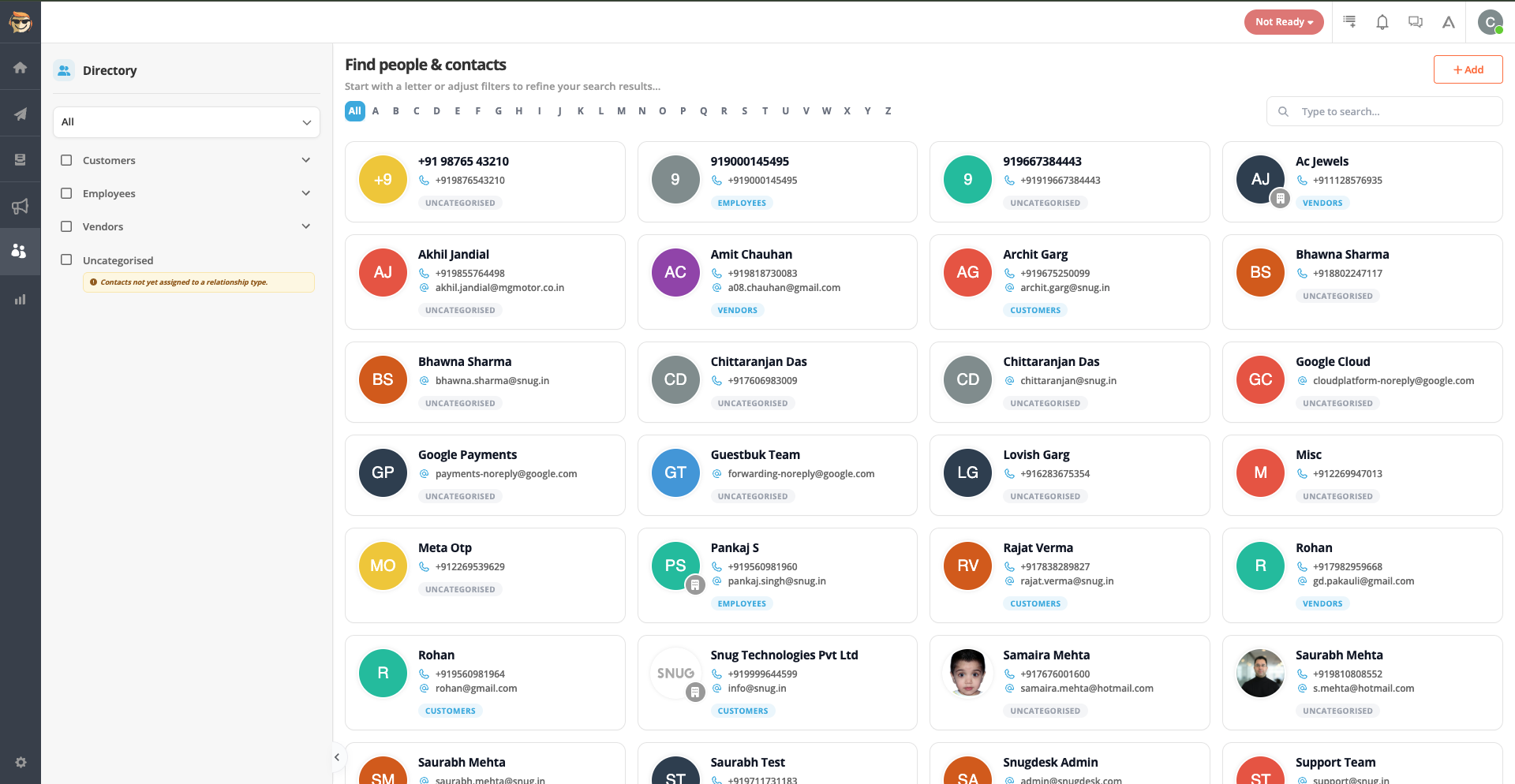 Every contact in one directory
